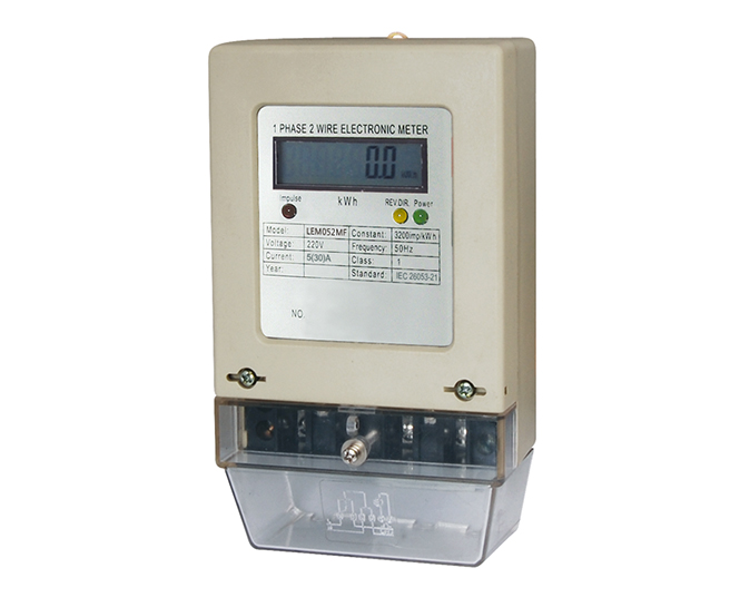 板前式安裝單相電子式電能表 LEM052XX
